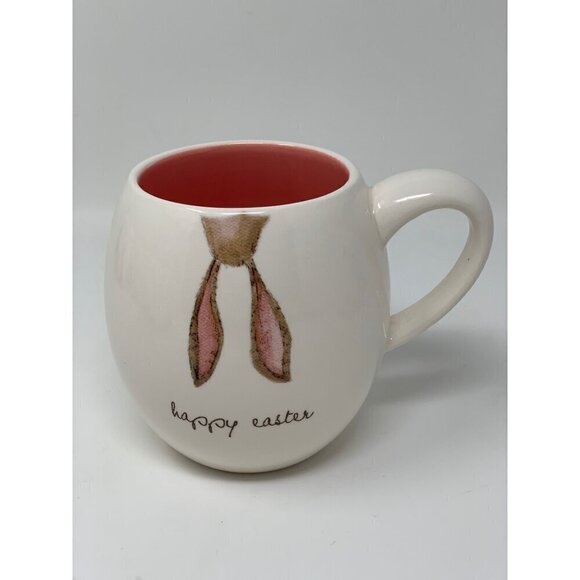 Rae Dunn EASTER Bunny Mug Rabbit Coffee Cup Ceramic New Kitchen Decor Holiday - Picture 1 of 7